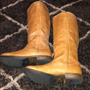 Camel color- Riding boots size 7